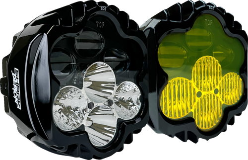 Custom Dynamics #SD2-RG-YW - Headlight/Fog Light - Shark Demon - Road Glide