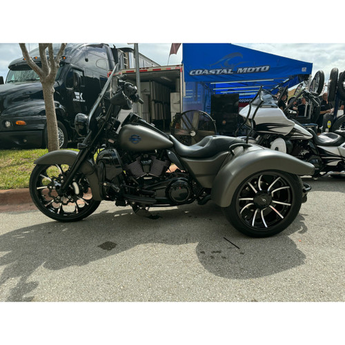 Coastal Moto #PKG-LGO-187T-BC - Largo 3D Rear Wheel - Black Cut (18") | Falken Tire (215/45ZR18) - Trike