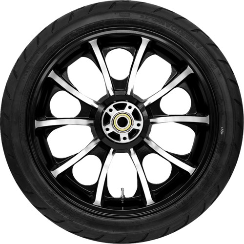 Coastal Moto #PKG-LAR185BC-ABST - Largo Rear Wheel - Black Cut (18") | Dunlop Tire (180/55B18)