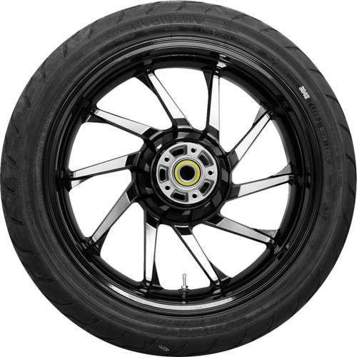 Coastal Moto #PKG-HUR185BC-ABST - Hurricane Rear Wheel - Black Cut (18") | Dunlop Tire (180/55B18)
