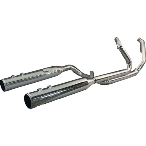 Khrome Werks #200120 - 2-into-2 Dominator Exhaust System with 4-1/2" Mufflers - Chrome with Race Tip - M8