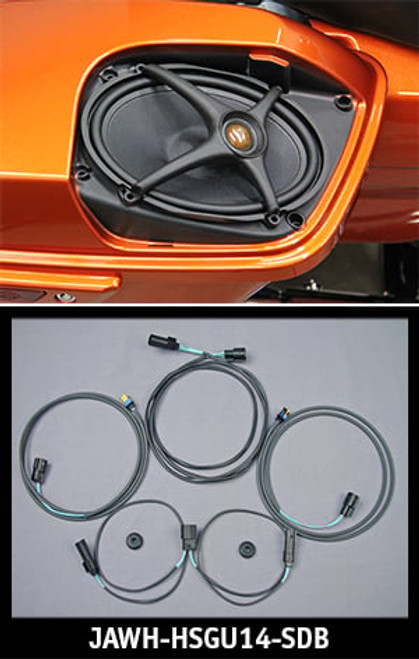 J&M ROKKER Saddlebag Lid-Speaker Wire Harness 2014-2023 Harley StreetGlide/Roadglide Special