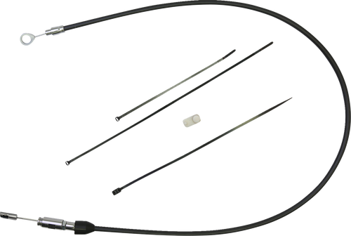 Drag Specialties Quick Connect Clutch Cable - Upper - 32" - Black/Chrome