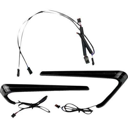 Custom Dynamics #CD-LRST-BAG-SB - Saddlebag Lights - LED - Smoke Lens