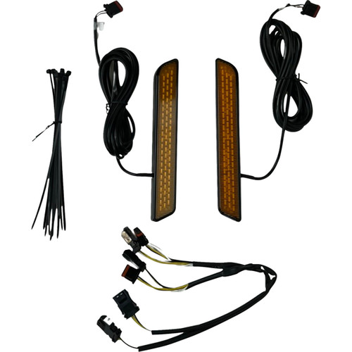 Custom Dynamics #CD-FORK-LRST-AB - LED Fork Reflector - Amber Lens