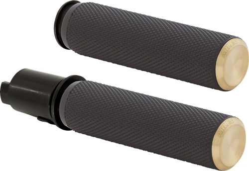 Arlen Ness #500-052 Knurled Grip - TBW - Brass