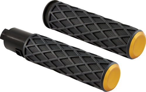 Arlen Ness #500-060 Diamond Grips - TBW - Gold
