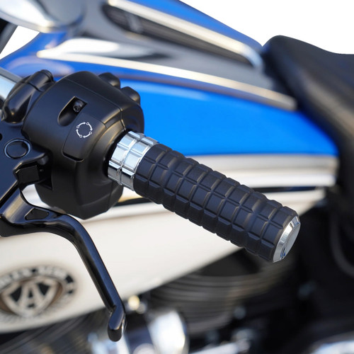 Arlen Ness #500-063 - SpeedLiner Grips - TBW - Chrome