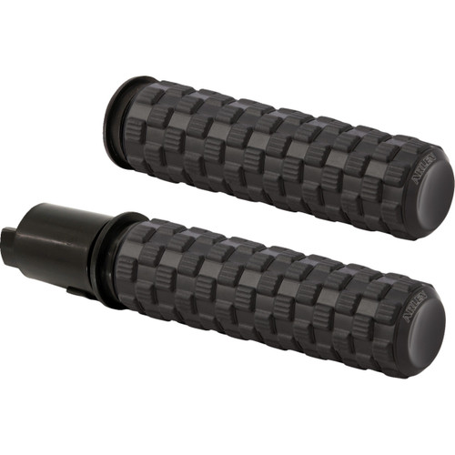 Arlen Ness #500-066 - Air Trax Grips - TBW - Black