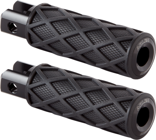 Arlen Ness #400-051 Diamond Footpegs - Driver - Black