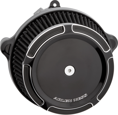 Arlen Ness #600-305 Big Sucker Stage 1 Air Cleaner Kit with Cover - Beveled - Black