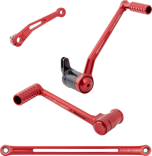 Arlen Ness #420-135 SpeedLiner Foot Control Kit - Solo - Red