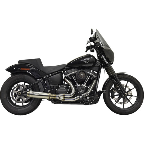 Bassani Xhaust #1S77SSE - 2-into-1 Exhaust System with Superbike Muffler - Stainless Steel - Catalytic Converter - 49 State
