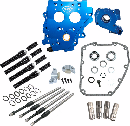S&S Cycle #310-1270 - Cam Chest Kit without Cams - Chain Drive - Black Pushrods - Twin Cam