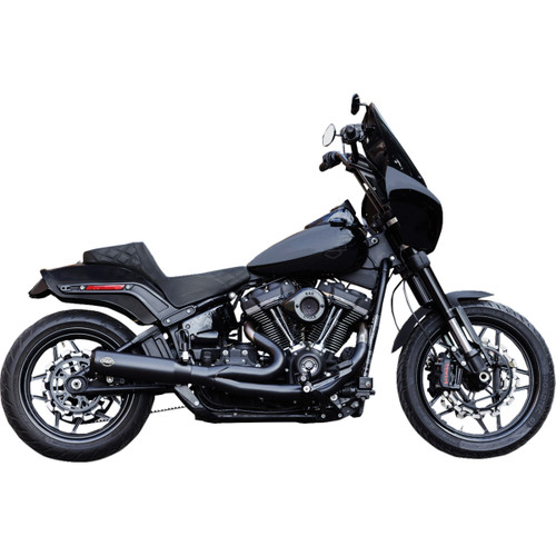 S&S Cycle #550-1106 - 2-into-1 Qualifier Exhaust System - Race Only - Guardian Black
