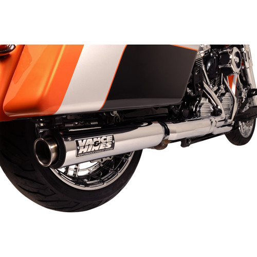 Vance & Hines #16721 - Supersport Slip-On Mufflers - Chrome - Touring