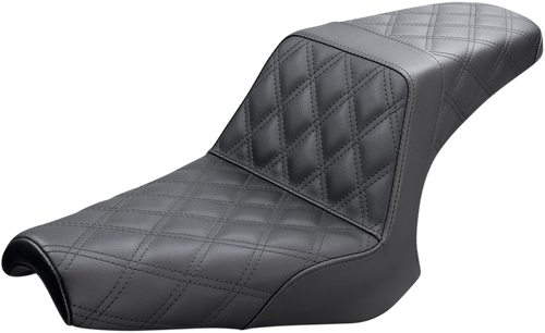 Saddlemen Step-Up Seat - Full Lattice Stitch - Black - Bolt '13-'24