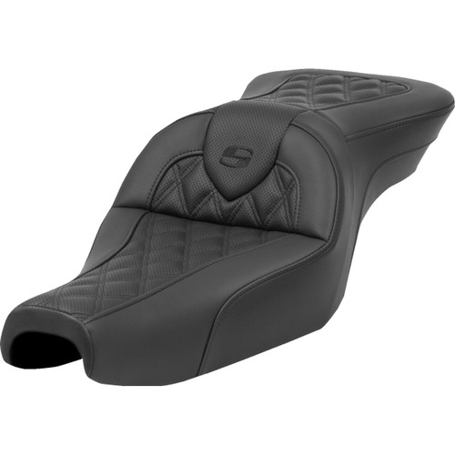 Saddlemen #807-11-182 - Roadsofa™ Seat - without Backrest - Lattice Stitch - XL '04-'22
