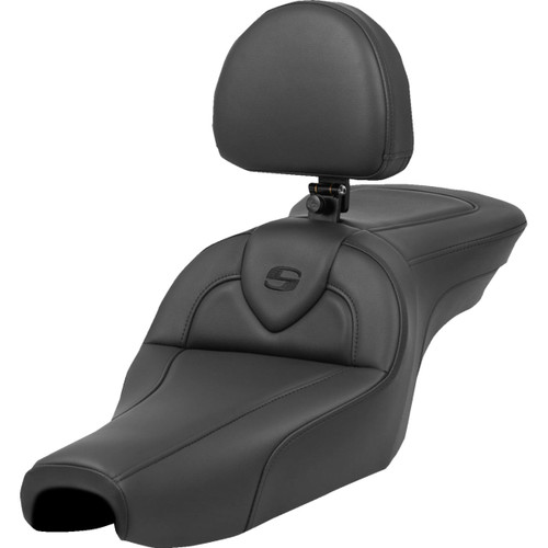 Saddlemen #807-11-187BR - Roadsofa™ Seat - with Backrest - Black - XL '04-'22