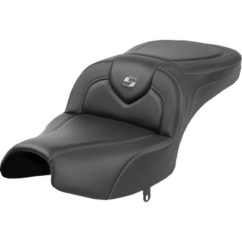 Saddlemen #I22-02-185 - Roadsofa™ Seat - Without Backrest - Black - Carbon Fiber - Indian Pursuit '22-'24