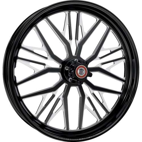 Performance Machine (PM) #1202-7106R-NVSAJAP-B - Wheel - Nivis - Front - Dual Disc/without ABS - Black/Contrast Cut Platinum - 21x3.5