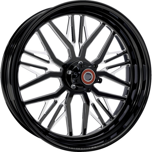 Performance Machine (PM) #1270-7814R-NVSAP-BMP - Wheel - Nivis - Rear - Single Disc/without ABS - Black/Contrast Cut Platinum - 18x5.5