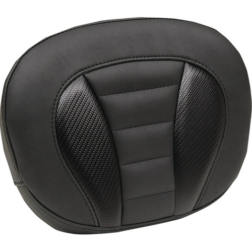Mustang #89015 - Deluxe Sissy Bar Pad - Black Stitch - FLT/FLH '23-'24