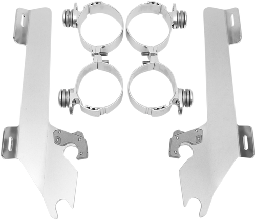 Memphis Shades #MEK1903  - Batwing Trigger Lock Mounting Kit - VTX 1800 - Polished