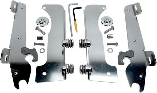 Memphis Shades #MEK1937  - Batwing Trigger Lock Mounting Kit - Stratoliner - Polished