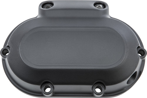 Harddrive Trans Side Cover Flat Black 6 Twin Cam 07-17 & Dyna 06
