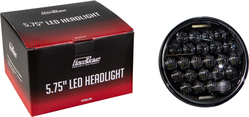 Harddrive Led Headlight 5.75" 75w Black 3500/2000 Lumens