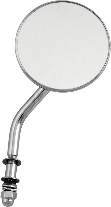 Harddrive 3" Round Mirror W/4" Stem Chrome L/R Harddrive 3" Round Mirror W/4" Stem Chrome L/R