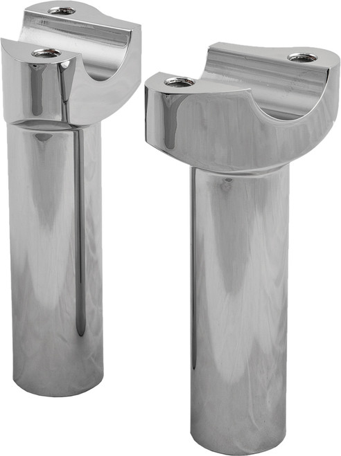 Harddrive H-Bar Risers 4.5" Straight Chrome