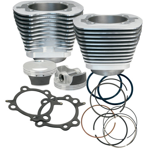 S&S Cycle #910-0202 - 106" Big Bore Cylinder Kit - Silver - Twin cam