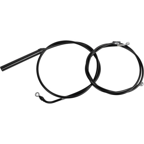 LA Choppers #LA-8062KT-16B - Standard Black Vinyl Handlebar Cable/Brake Line Kit - 15"-17" Ape Hangers - '21-'22 FLH