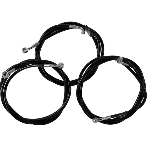 LA Choppers #LA-8059B13B - Brake Line - Black