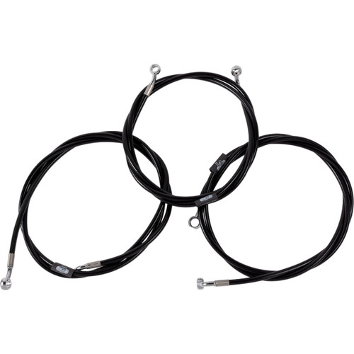 LA Choppers #LA-8059B19B - Brake Line - Black