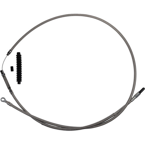 Barnett #102301006810 - High-Efficiency Stainless Steel Clutch Cable for Harley-Davidson - +10" - '21-'24 FL