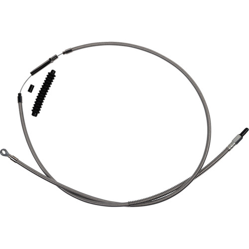 Barnett #10230100618 - High-Efficiency Stainless Steel Clutch Cable for Harley-Davidson - +8" - '18-'23 Softail