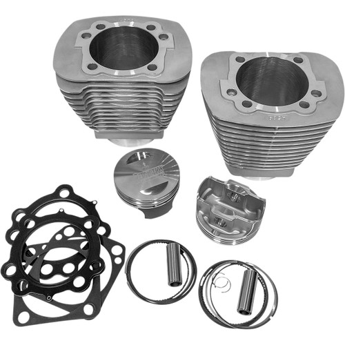 Revolution Performance, LLC #RP201-215W - Cylinder Kit - Monster Big Bore -109" - Natural - Evolution Big Twin '84-'99