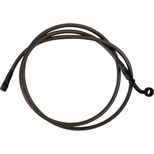 Barnett #25430511336 - Brake Line - Upper - Carbon Coat w/ Black Fittings - +6"