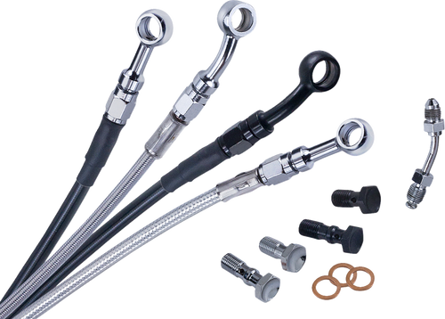 Barnett #251-30-51134-8 - Brake Line - Upper - Black - +8"