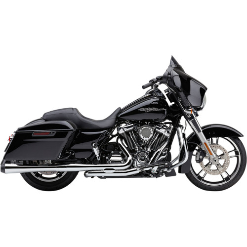 Cobra #6208 - El Diablo Slip-On Mufflers - 4" - FL - Chrome with Black Tip