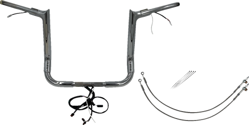 Fat Baggers Inc. 801214 - Handlebar Kit - Pointed Top - 14" - Chrome