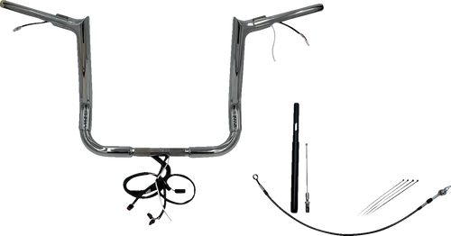 Fat Baggers Inc. 812014 - Handlebar Kit - Pointed Top - 14" - Chrome