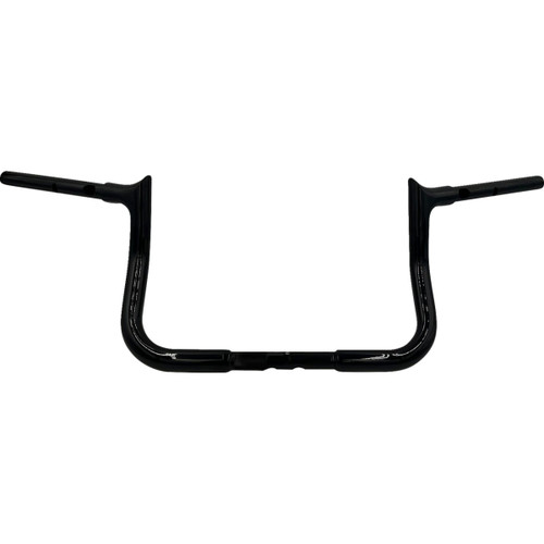 FAT Baggers INC. #945010-B - 1-1/4" EZ Install Pointed Top Handlebar - 10" - Black