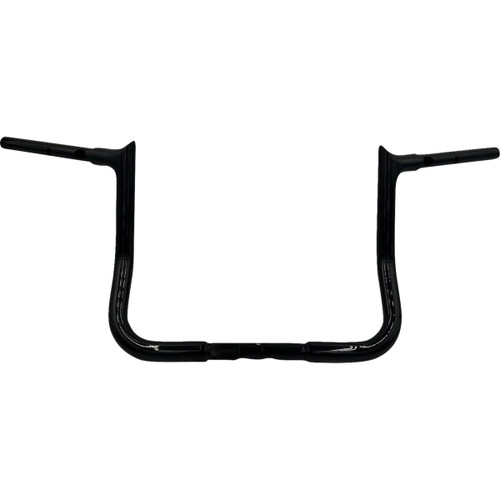 FAT Baggers INC. #945012-B - 1-1/4" EZ Install Pointed Top Handlebar - 12" - Black