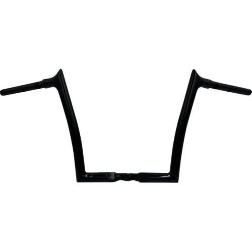 FAT Baggers INC. #948012-B - 1-1/4" EZ Install Pointed Top Handlebar - 12" - Black