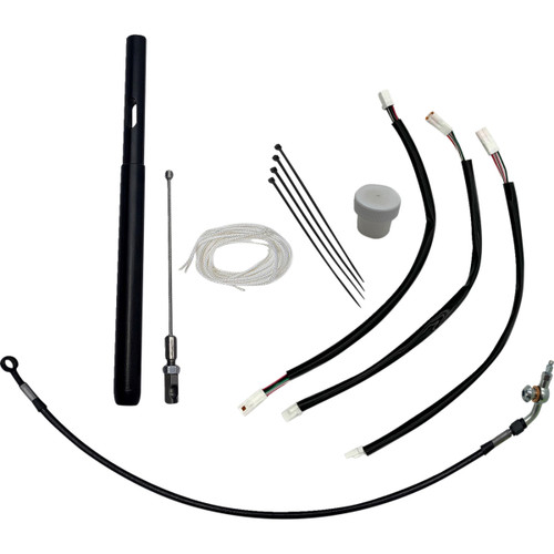 FAT Baggers INC. #139916-B - Handlebar Clutch Cable Extension - +6" - Road Glide - Black