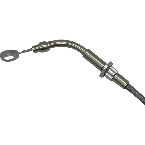 FAT Baggers INC. #118010 - EZ Install Upper Clutch Cable - FLTR/FLHX '21-'23 - +10" - Braided Stainless Steel